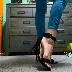 Black Heeled Sandals